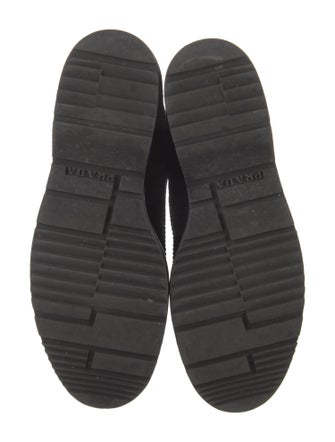 Prada Sport Suede Combat Boots