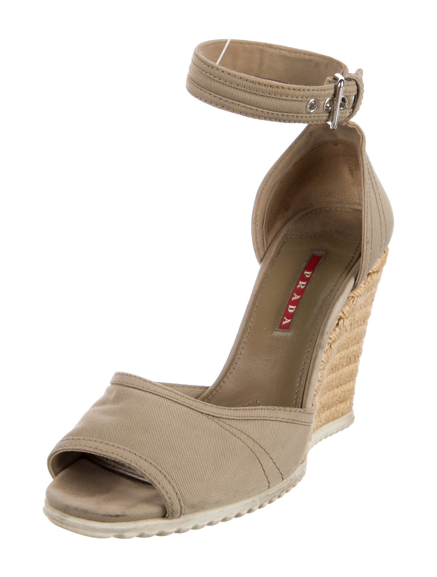 Prada Sport Canvas Colorblock Pattern D'Orsay Pumps