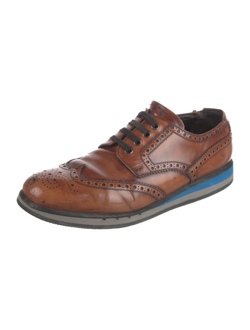 Prada Sport Leather Lasercut Accents Brogues