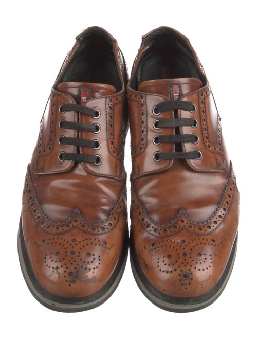 Prada Sport Leather Lasercut Accents Brogues