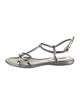 Prada Sport Patent Leather T-Strap Sandals