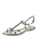Prada Sport Patent Leather T-Strap Sandals