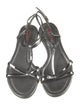 Prada Sport Patent Leather T-Strap Sandals