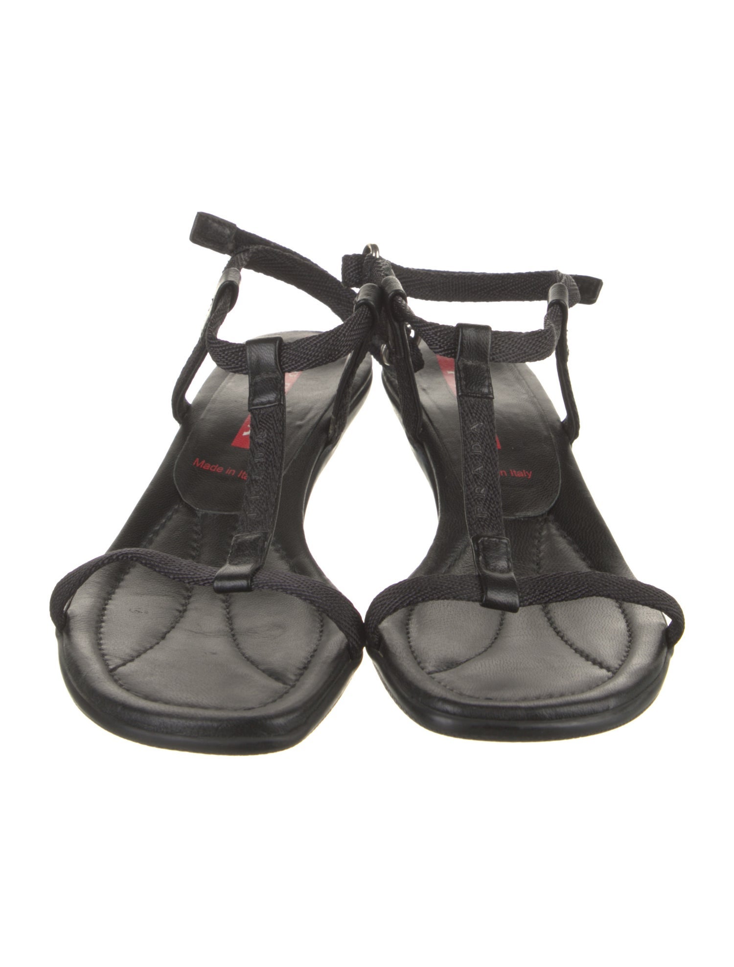 Prada Sport T-Strap Sandals