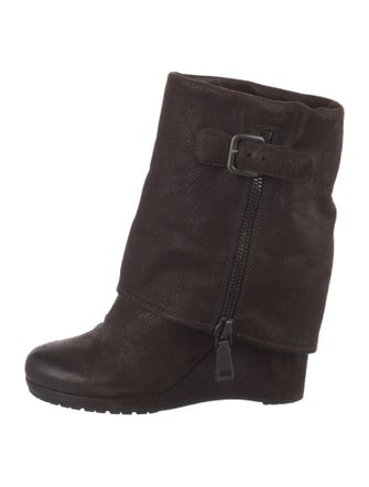 Prada Sport Late 2000's - Early 2010's Leather Lace-Up Boots