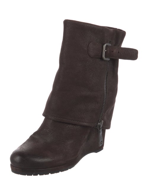 Prada Sport Late 2000's - Early 2010's Leather Lace-Up Boots