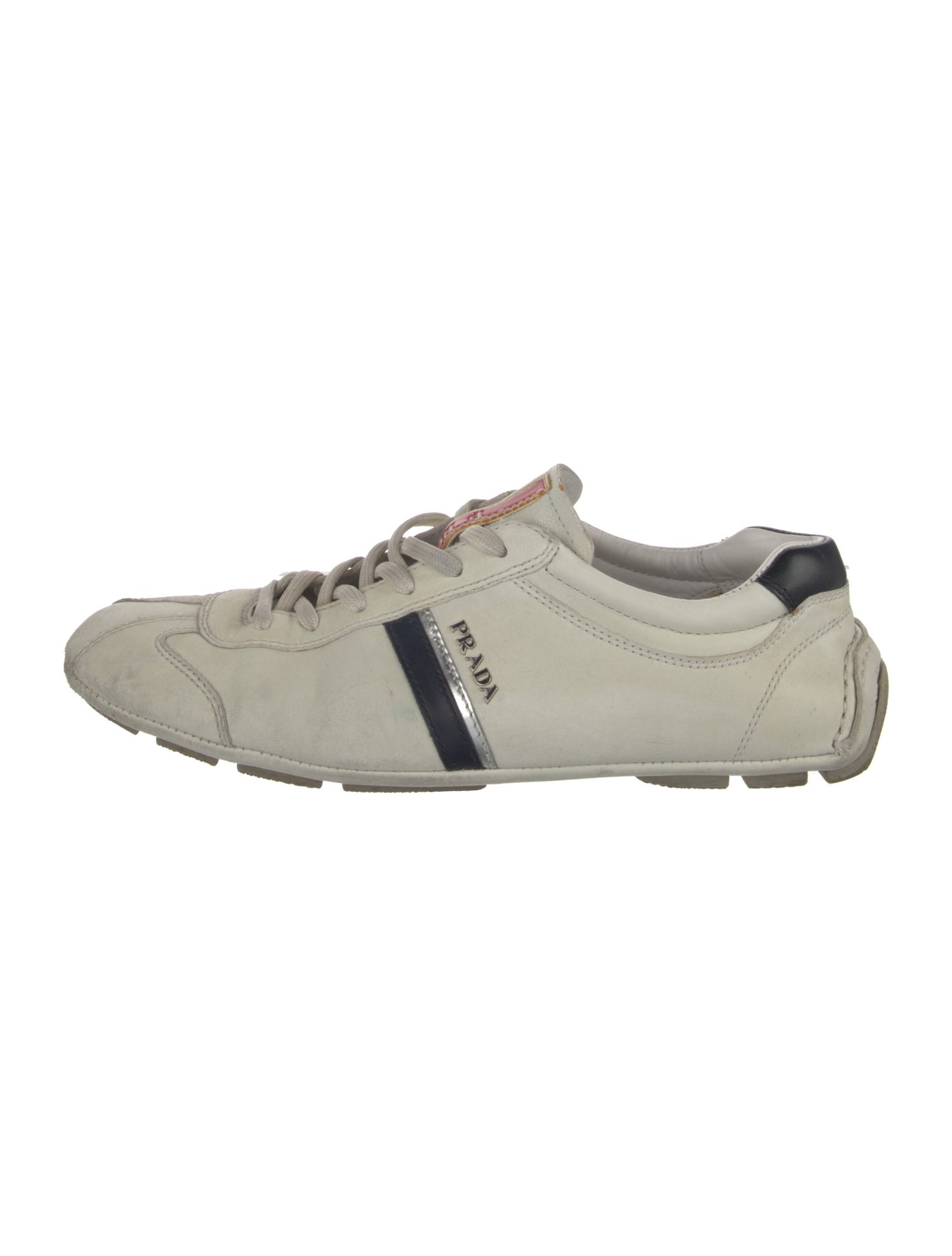 Prada Sport Leather Printed Sneakers