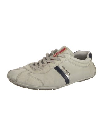 Prada Sport Leather Printed Sneakers