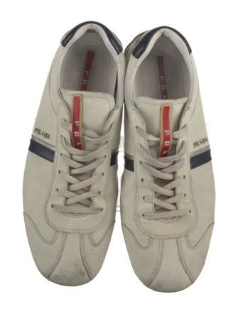 Prada Sport Leather Printed Sneakers