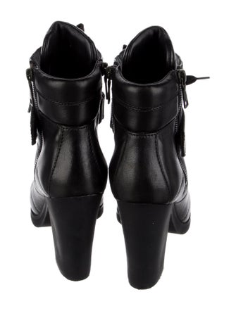 Prada Sport Leather Lace-Up Boots