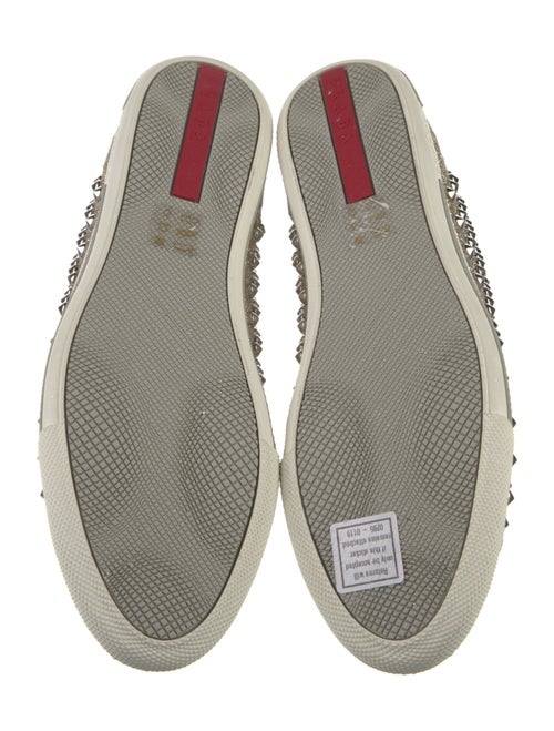 Prada Sport Glitter Studded Accents Sneakers