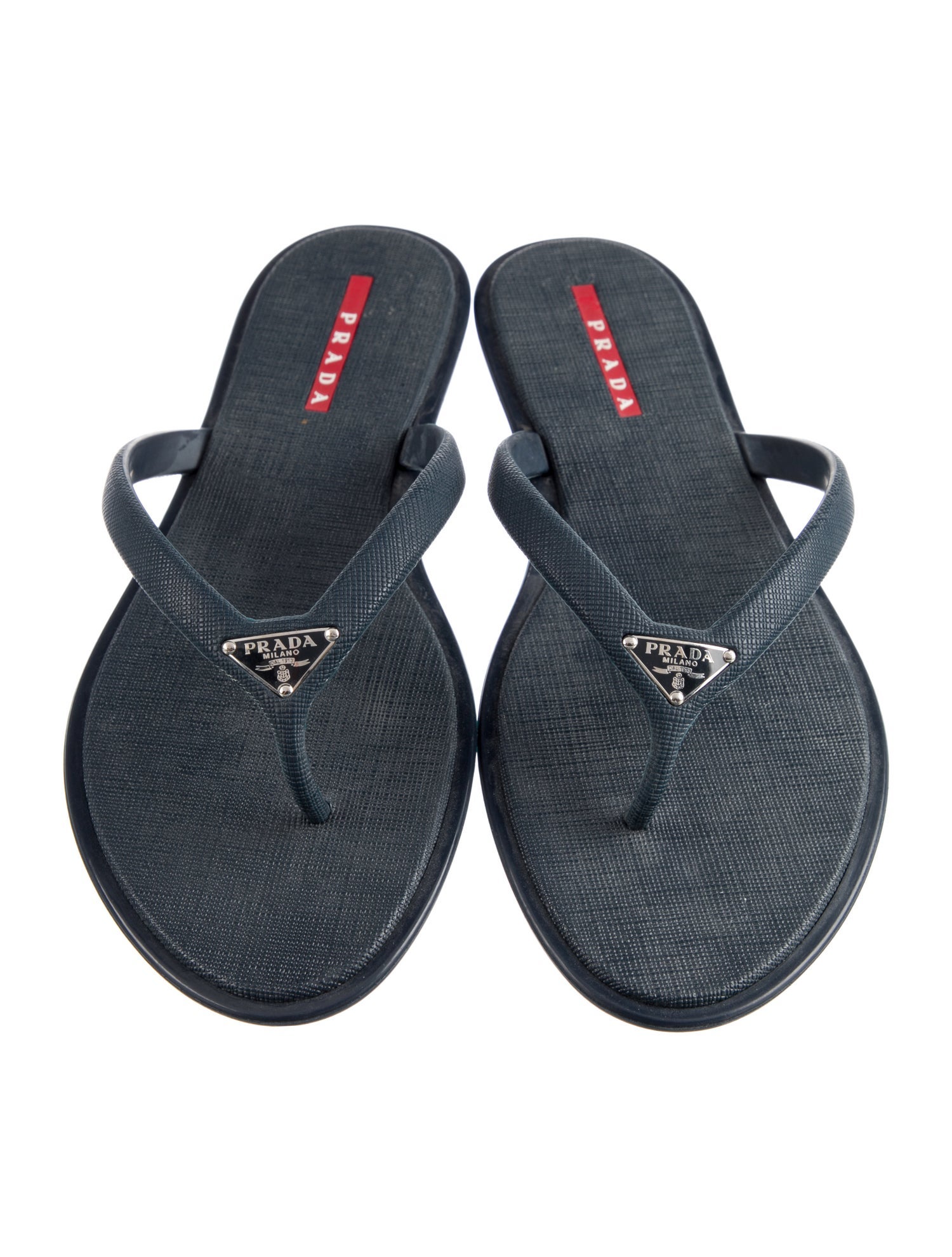 Prada Sport Rubber Flip Flops