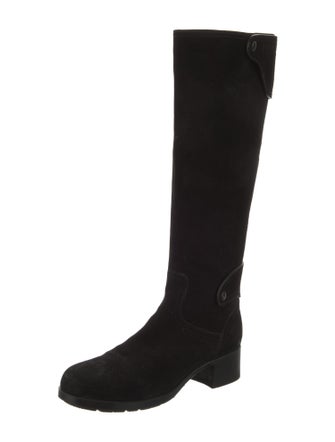 Prada Sport Suede Riding Boots