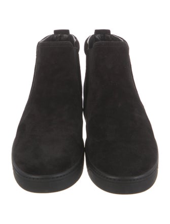 Prada Sport Suede Chelsea Boots