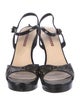 Prada Sport Patent Leather Slingback Sandals
