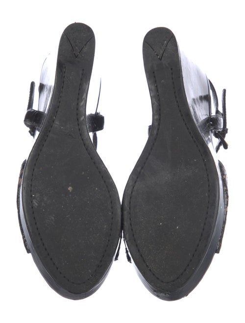 Prada Sport Patent Leather Slingback Sandals