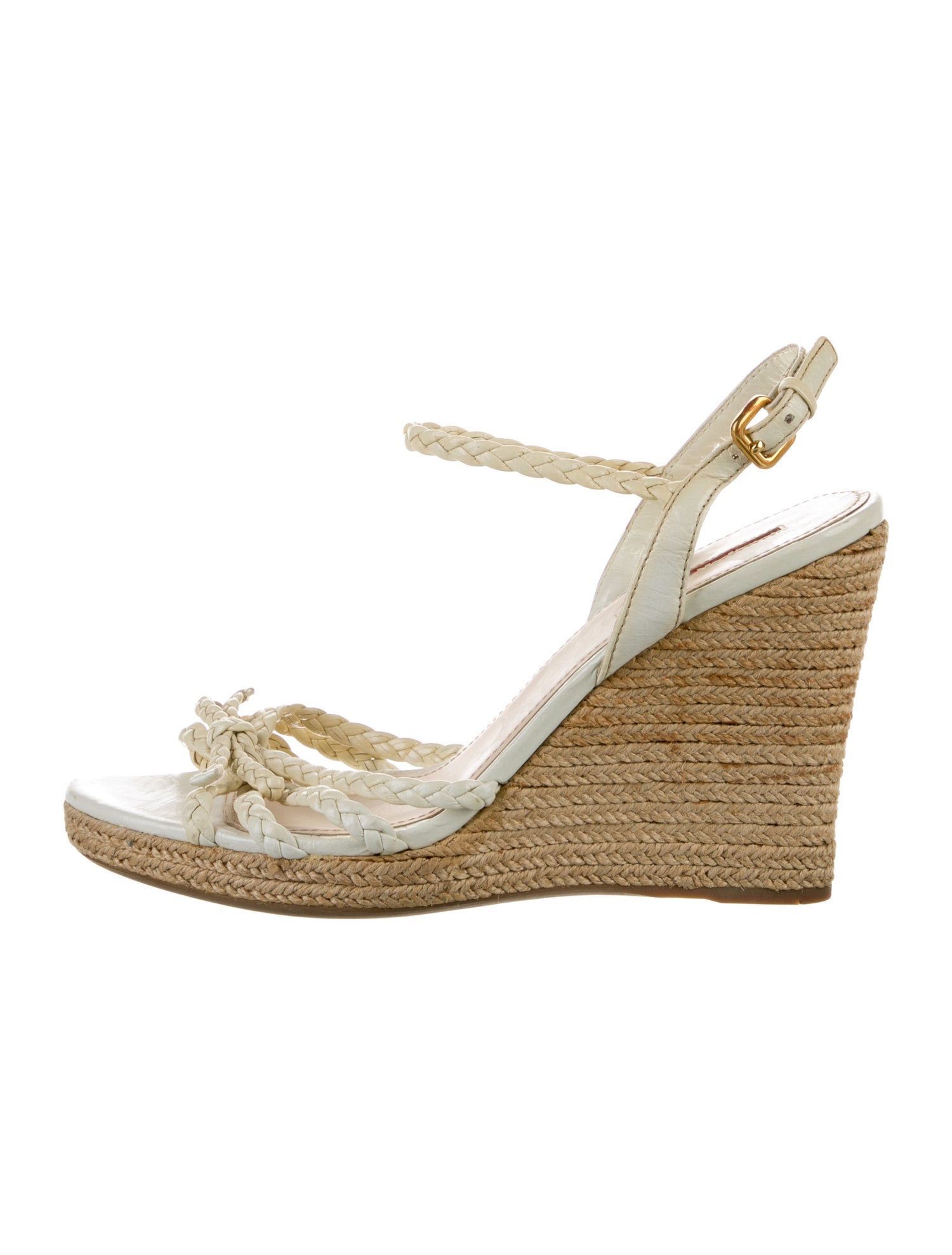 Prada Sport Leather Braided Accents Espadrilles