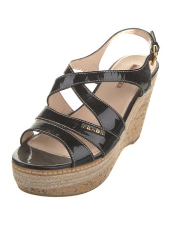 Prada Sport Patent Leather Espadrilles