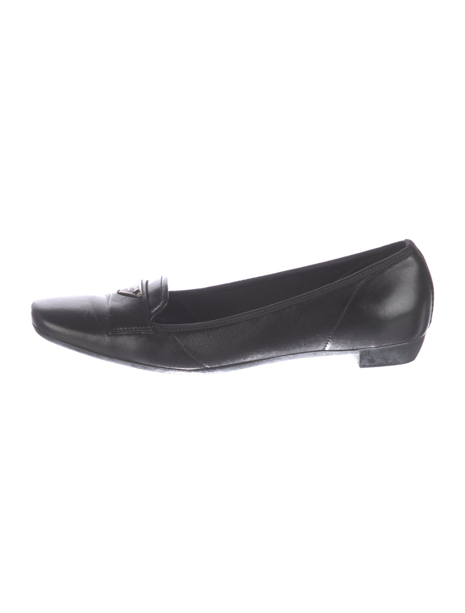 Prada Sport Signature Logo Leather Loafers