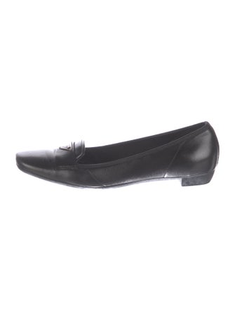 Prada Sport Signature Logo Leather Loafers