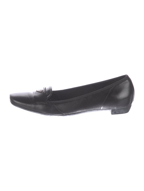 Prada Sport Signature Logo Leather Loafers