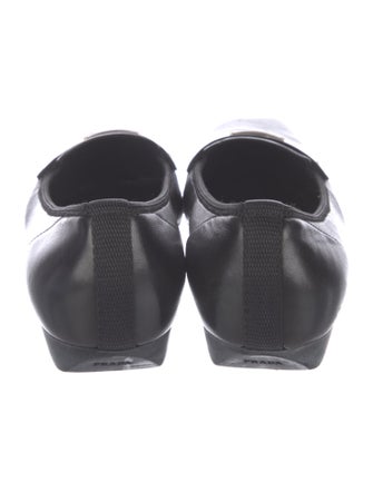 Prada Sport Signature Logo Leather Loafers