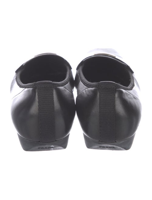 Prada Sport Signature Logo Leather Loafers