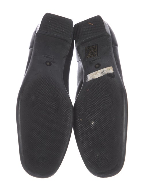 Prada Sport Signature Logo Leather Loafers
