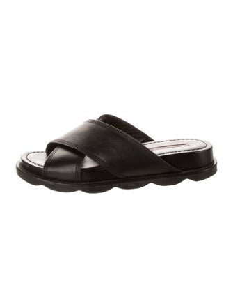 Prada Sport Leather Slides