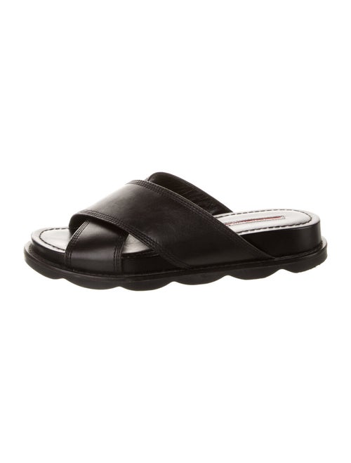 Prada Sport Leather Slides