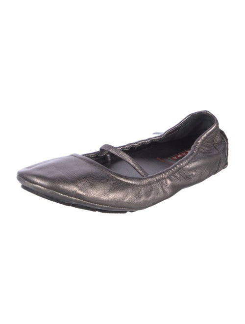 Prada Sport Leather Ballet Flats