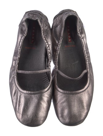 Prada Sport Leather Ballet Flats