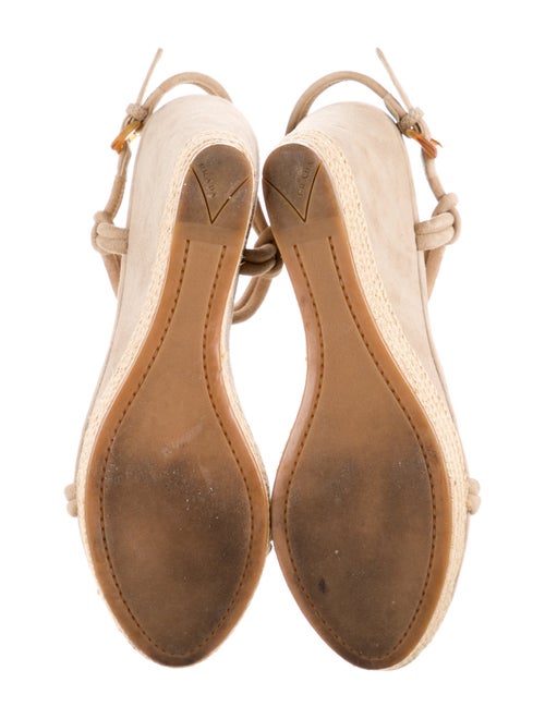 Prada Sport Suede Braided Accents T-Strap Sandals