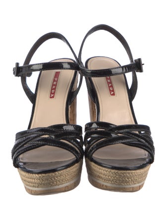 Prada Sport Patent Leather Espadrilles