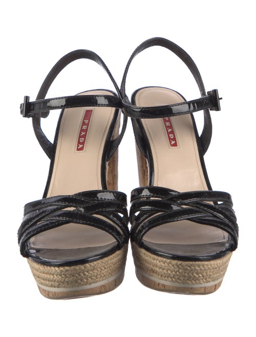 Prada Sport Patent Leather Espadrilles