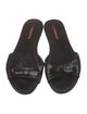 Prada Sport Patent Leather Bow Accents Slides
