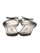 Prada Sport Patent Leather Bow Accents Slides