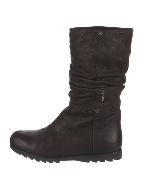 Prada Sport Leather Slouch Boots