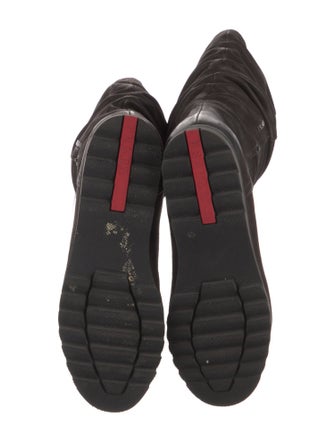 Prada Sport Leather Slouch Boots