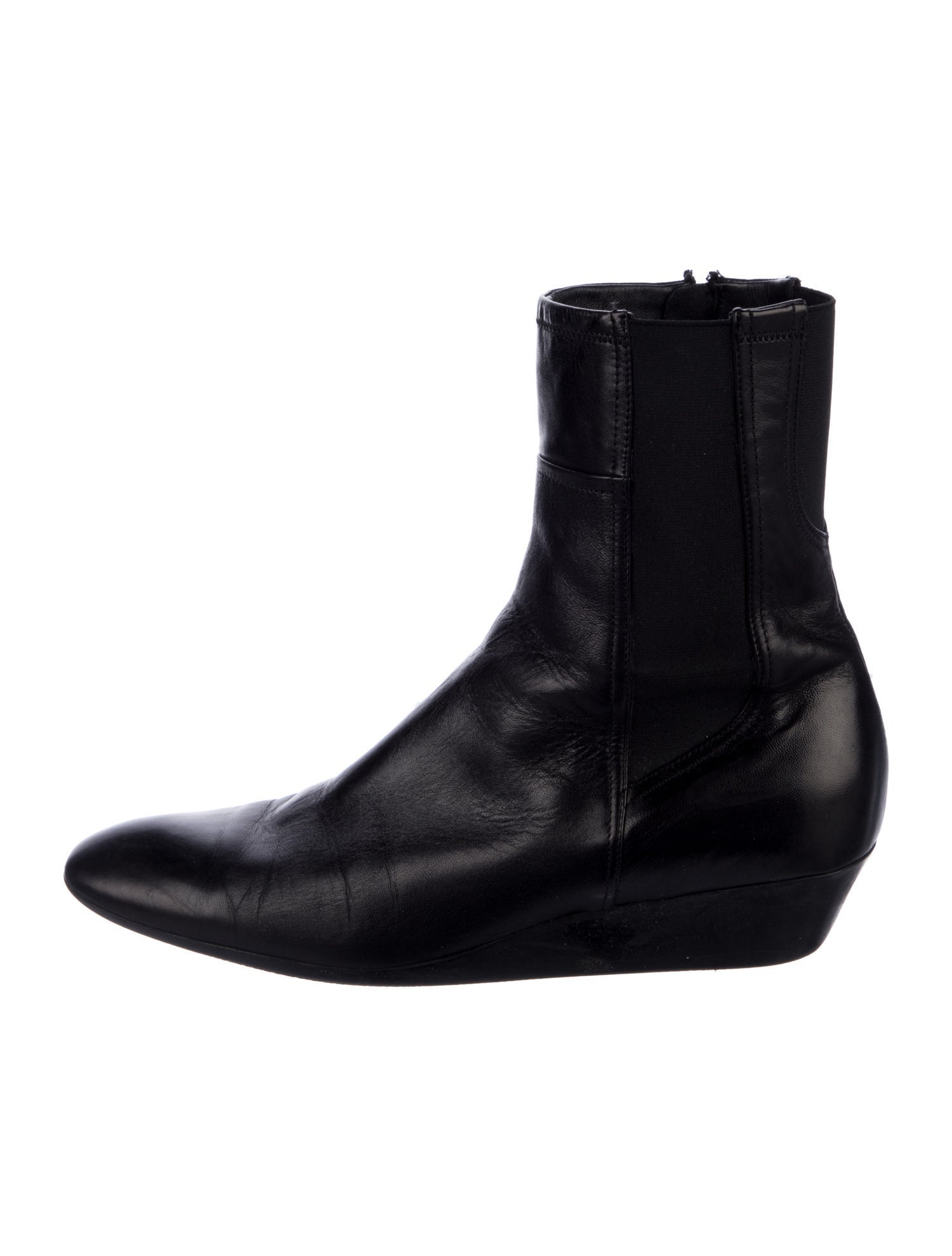 Prada Sport Leather Chelsea Boots
