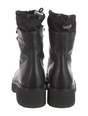 Prada Sport Leather Combat Boots