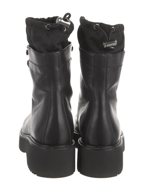 Prada Sport Leather Combat Boots