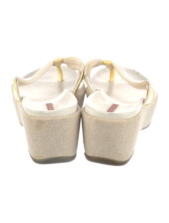 Prada Sport Canvas Flip Flops