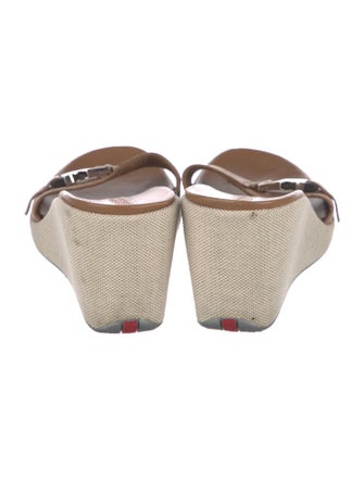 Prada Sport Leather Leather Trim Embellishment Slides