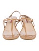 Prada Sport Patent Leather T-Strap Sandals