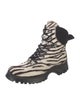 Prada Sport Ponyhair Animal Print Hiking Boots