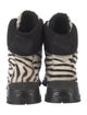 Prada Sport Ponyhair Animal Print Hiking Boots