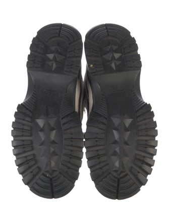 Prada Sport Ponyhair Animal Print Hiking Boots