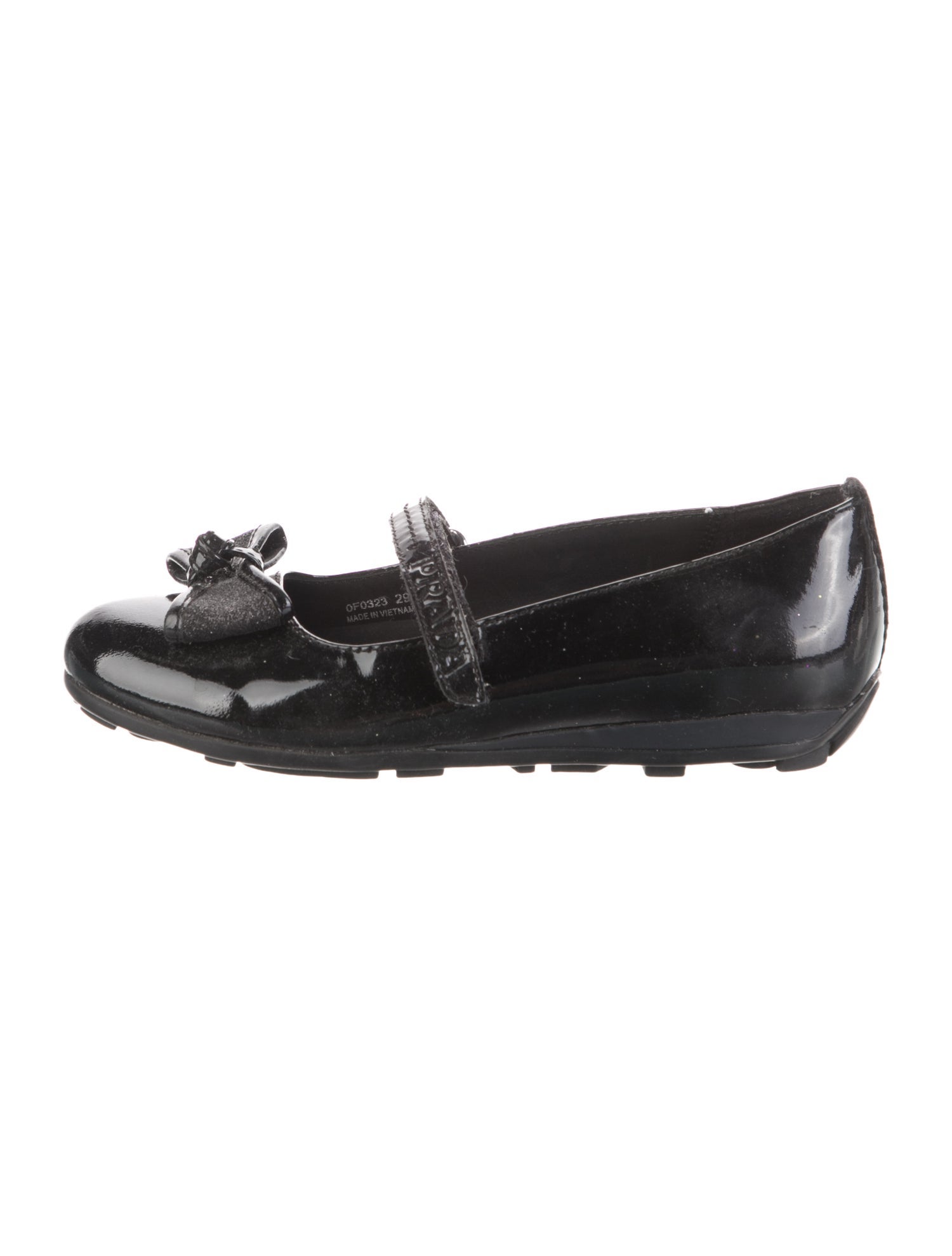 Prada Sport Girls' Patent Leather Ballet Flats