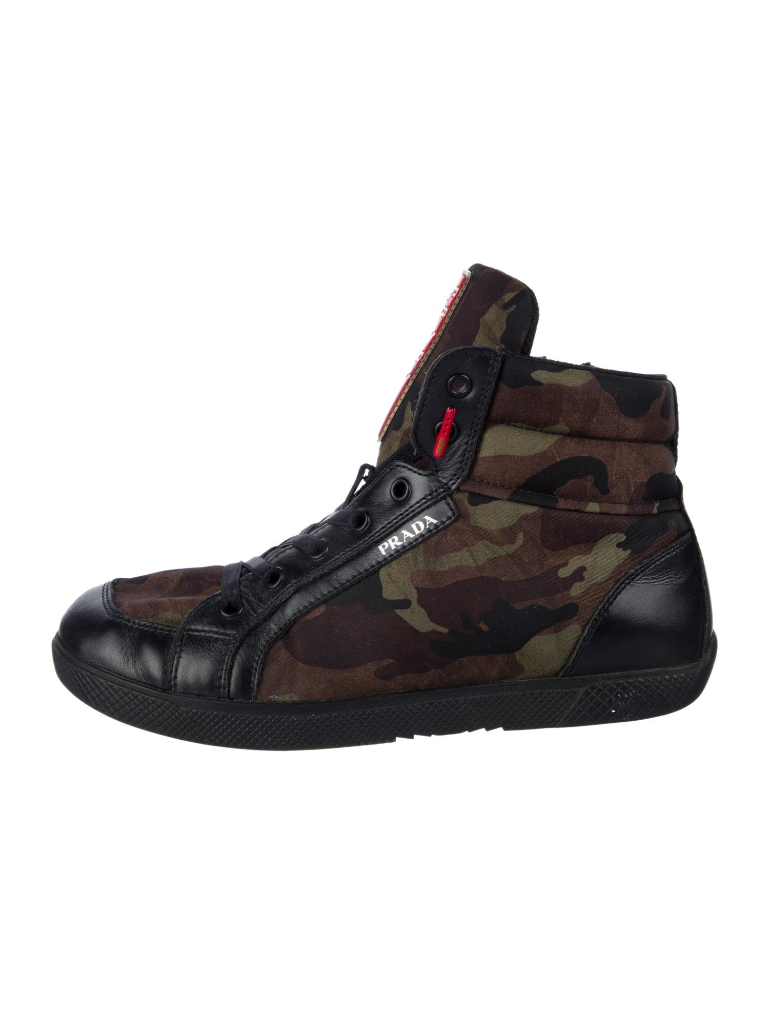 Prada Sport Boys' Camo High Top Sneakers